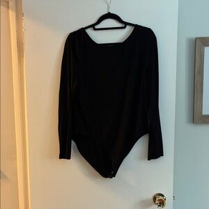 SHEIN Classic Black Long Sleeve Bodysuit